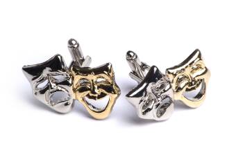 Theatre Masks Cufflinks Cover Image