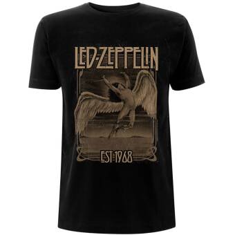 Led Zeppelin Unisex T Shirt - Swan Song Distressed print