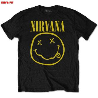 Nirvana Yellow Happy Face Kids Fit Grunge T Shirt
