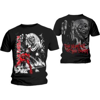Iron Maiden Number of the Beast T Shirt with back print