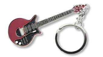 Brian May (Queen) Red Special replica guitar keyring