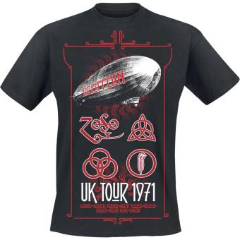Led Zeppelin UK Tour 1971 T Shirt