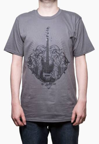 Bass Guitar Distressed Style T-Shirt