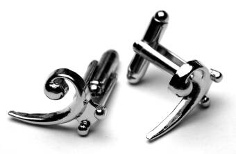Bass Clef Cufflinks Cover Image